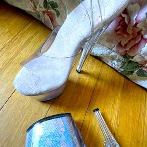 Pleaser Sequin Heels